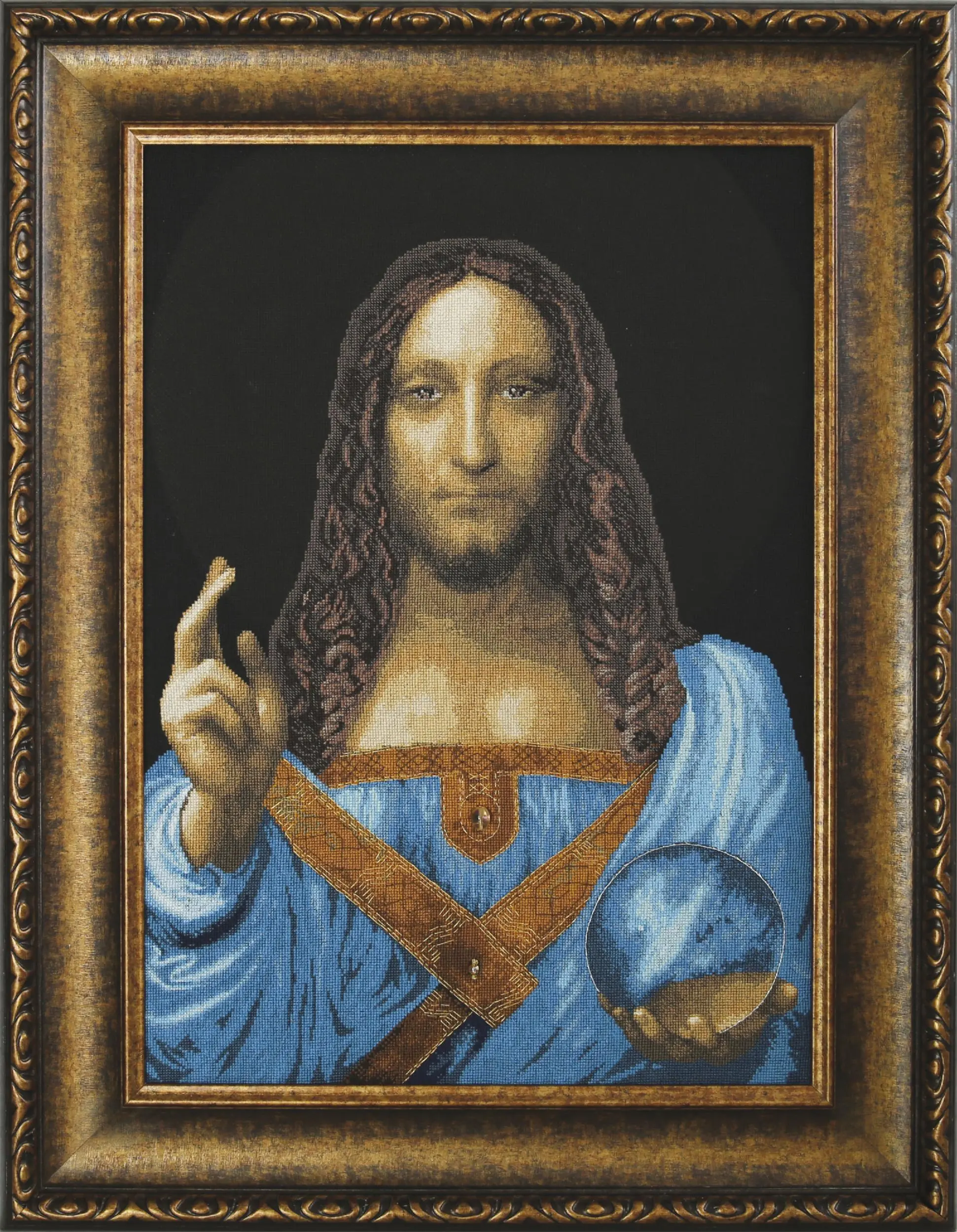 Набір для вишивання хрестиком Чарівна Мить М-327 За мотивами Леонардо да Вінчі Спаситель світу