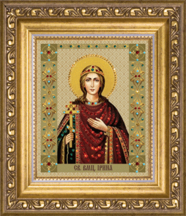 Набір картина стразами Чарівна Мить КС-081 Ікона святої мучениці Ірини