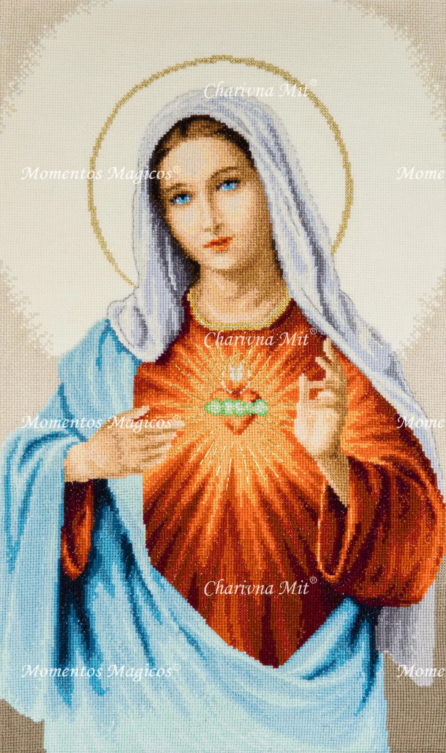 Набір для вишивання хрестиком Чарівна Мить М-462 Діва Марія