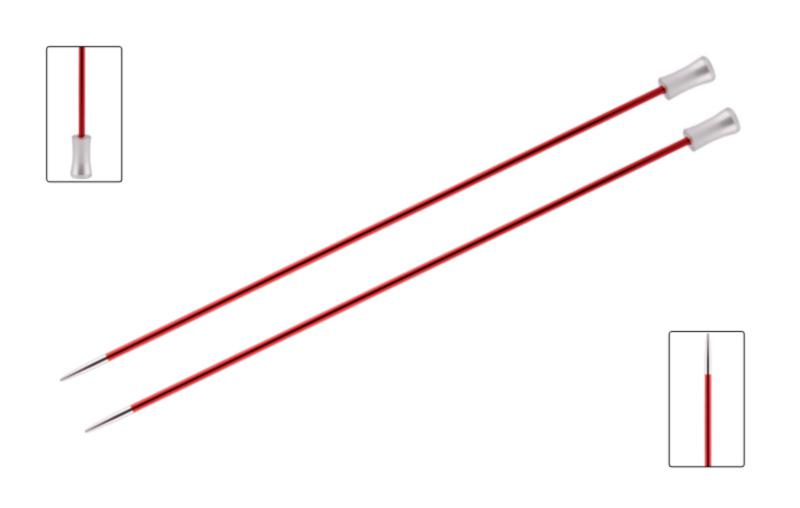 47233 Спиці прямі Zing KnitPro, 25 см, 2.50 мм