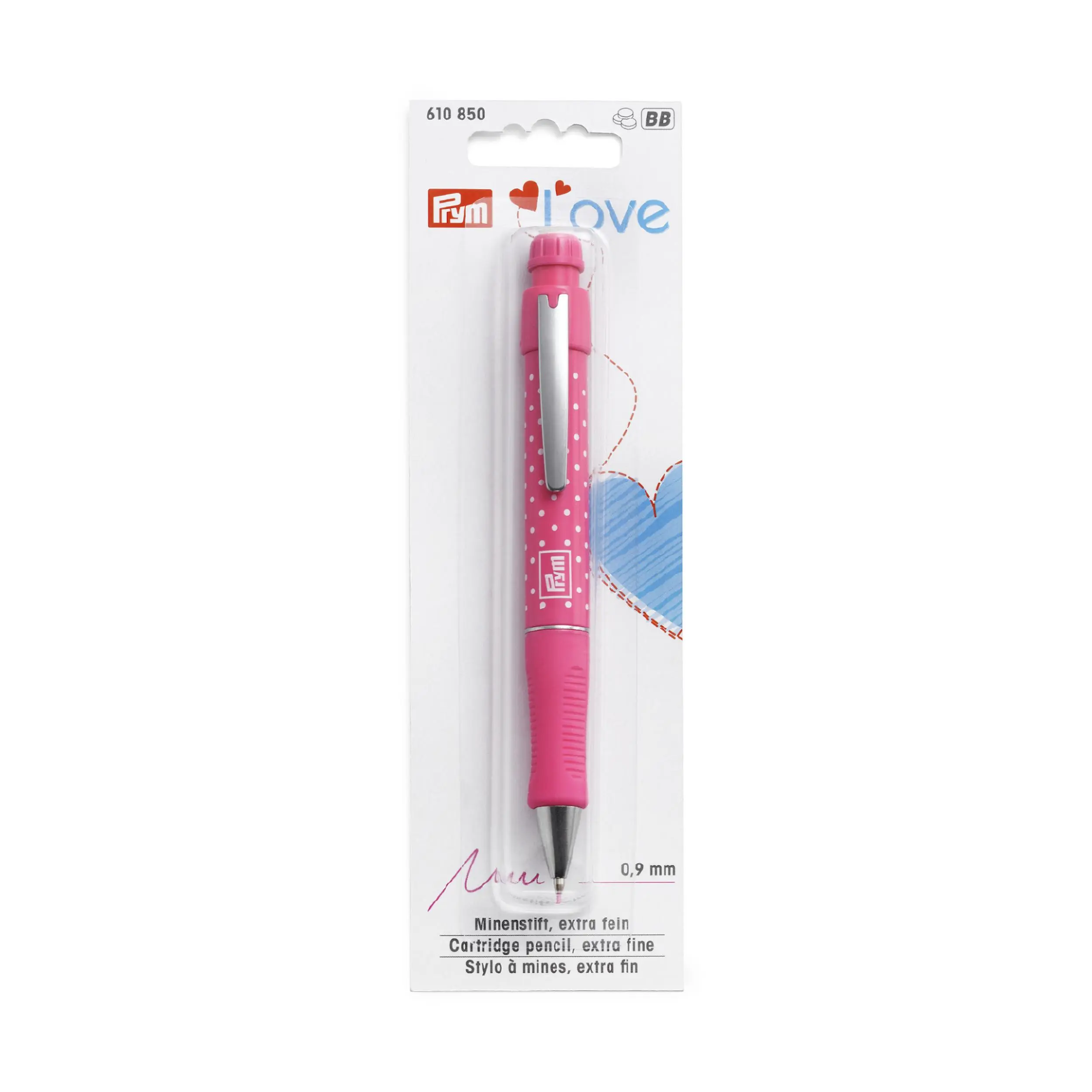 610850 Механічний олівець з 2 грифелями (яскраво-рожевий), Prym
