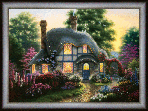 Набір картина стразами Чарівна Мить КС-144 Квіти біля дому