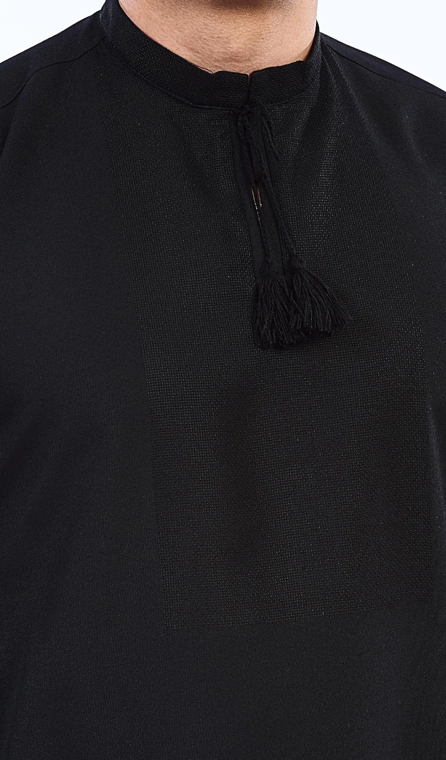 ТПК-172 21-03/08 Сорочка чоловіча під вишивку, чорна, довгий рукав, розмір 62