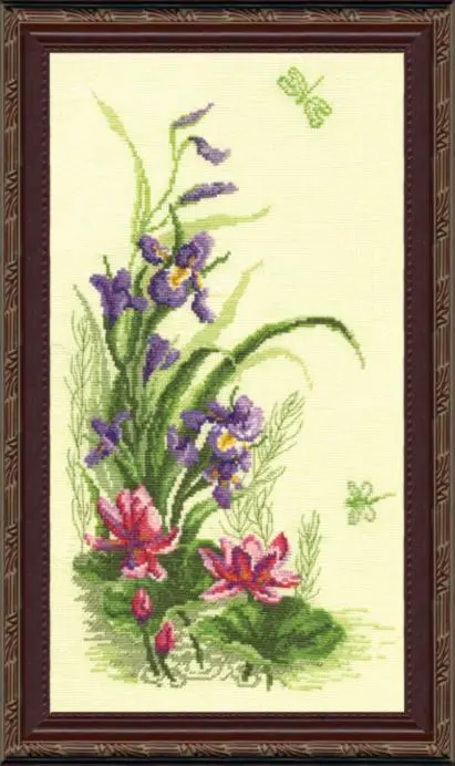 Набір для вишивання хрестиком Чарівна Мить №232 Триптих Польові квіти
