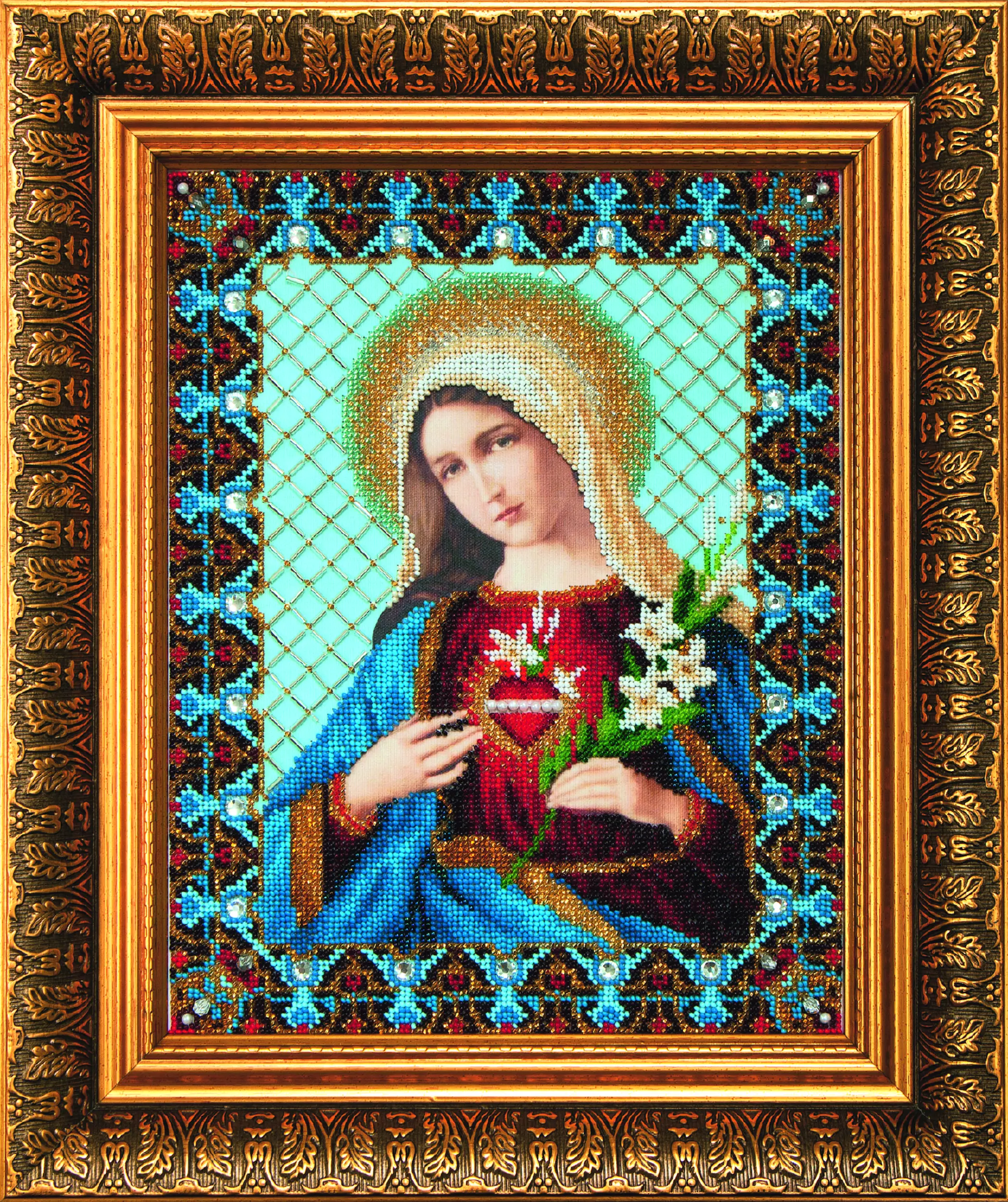 Набір для вишивання бісером Чарівна Мить Б-1232 Ікона Непорочне Серце Марії