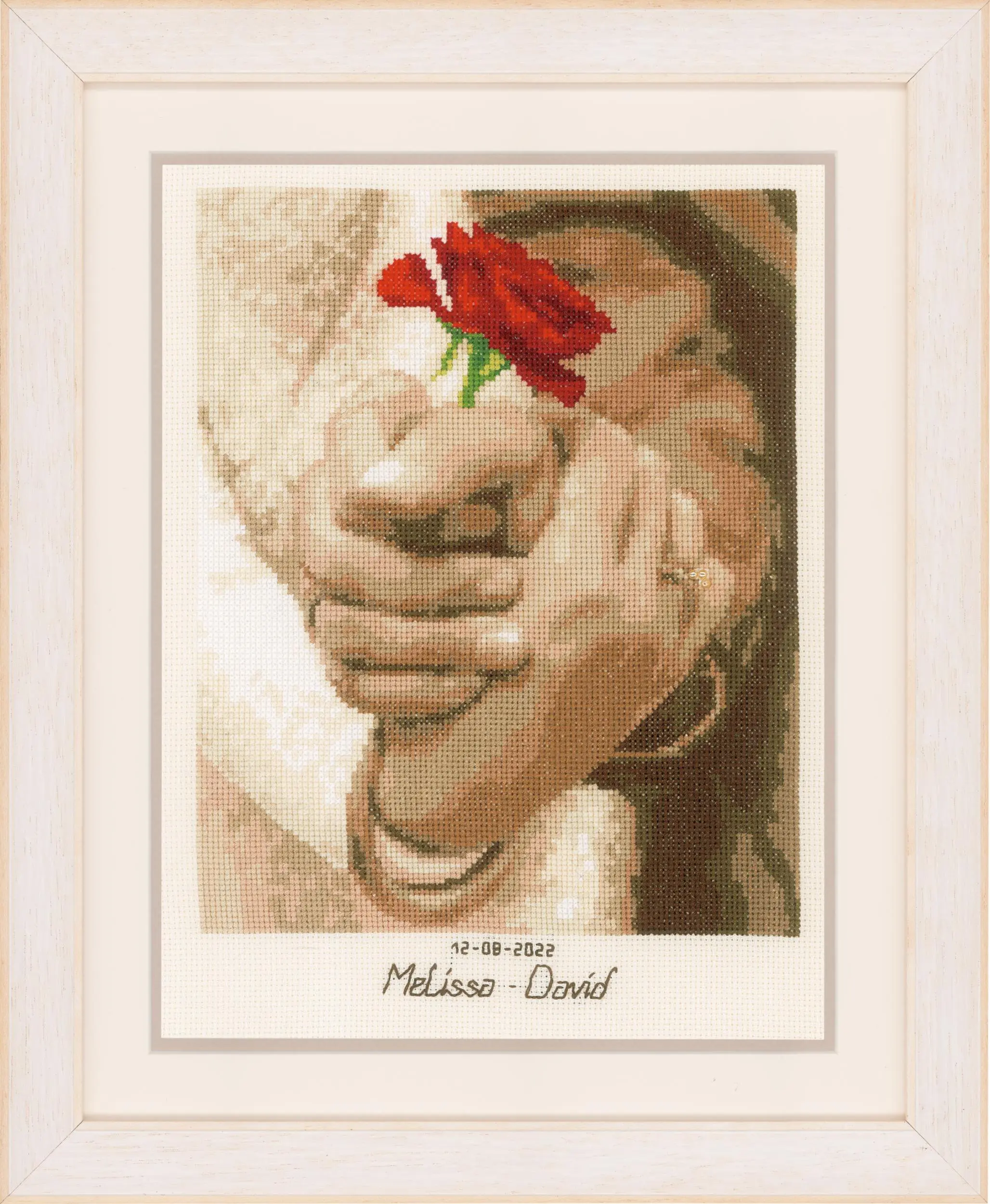 PN-0198268 Набір для вишивання хрестом Vervaco Весільна троянда