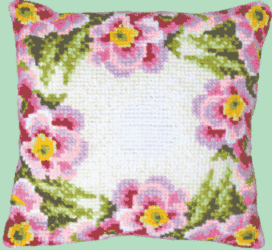 Набір для вишивання подушки хрестиком Чарівна Мить РТ-114 Квіти