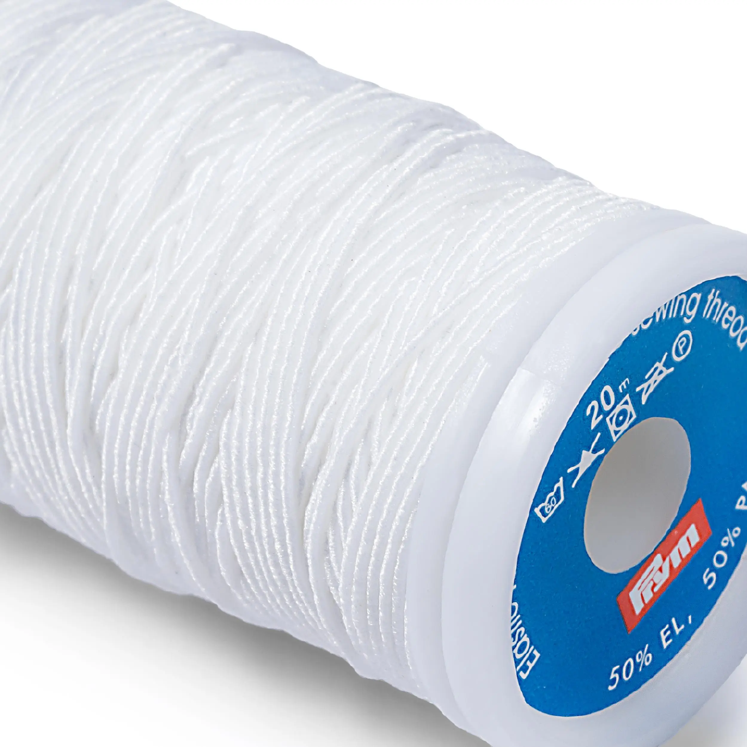 970026 Еластична нитка для шиття, 0,5 мм (біла), Prym