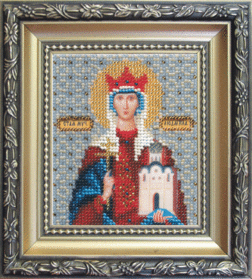 Набір для вишивання бісером Чарівна Мить Б-1041 Ікона свята мучениця Людмила