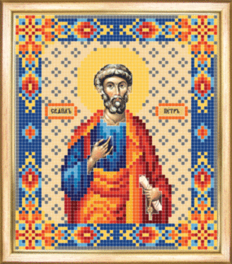 СБІ-045 Схема для вишивання бісером Іменна ікона святий Петро