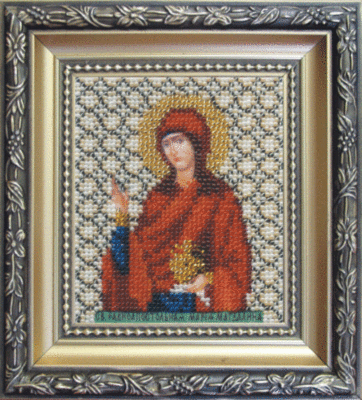 Набір для вишивання бісером Чарівна Мить Б-1040 Ікона свята рівноапостольна Марія-Магдалина