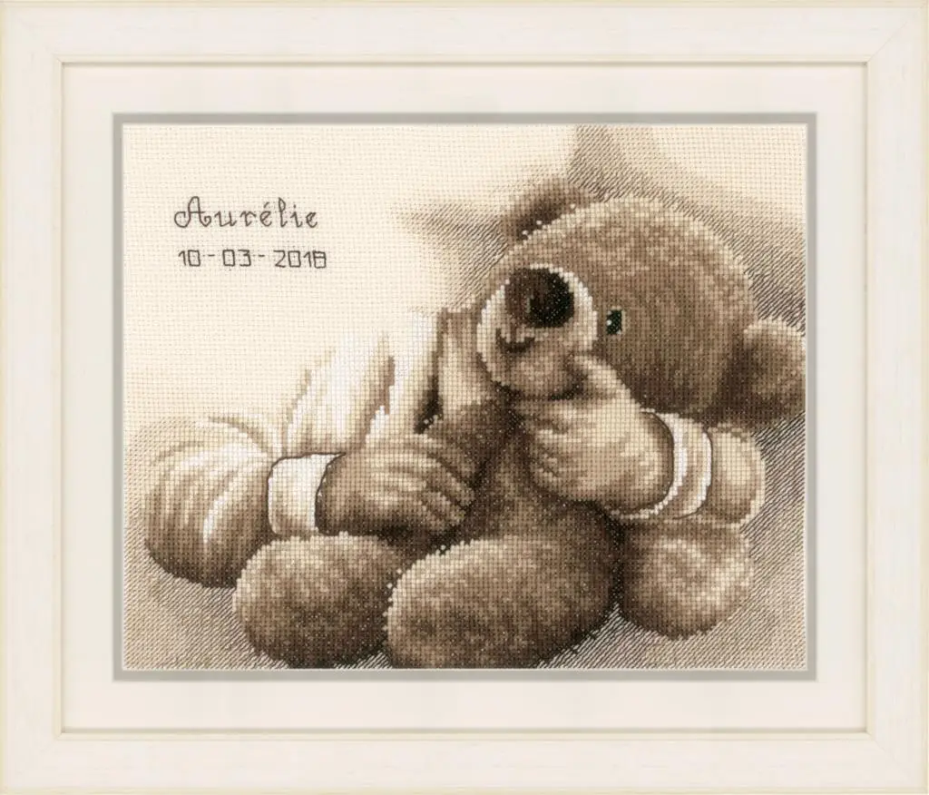 PN-0163748 Набір для вишивання хрестом Vervaco Teddy bear Плюшевий ведмідь
