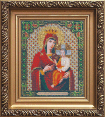 Набір для вишивання бісером Чарівна Мить Б-1048 Ікона Божої Матері Скоропослушниця