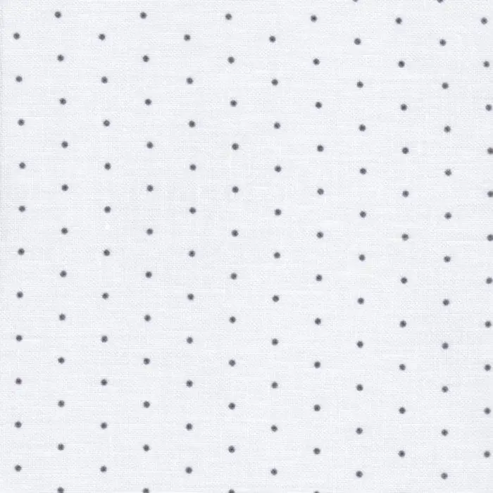 3217/1329 Edinburgt 36 (36*46см) Mini Dots білий з базальтовими бризками Zweigart