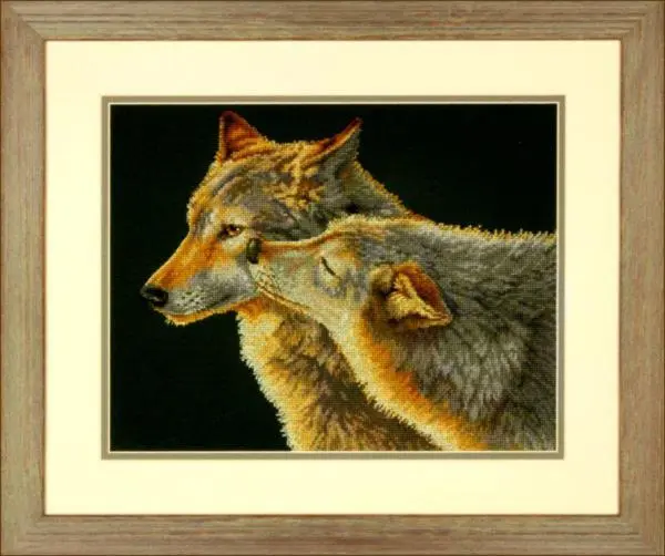 70-35283 Набір для вишивання хрестиком DIMENSIONS Wolf Kiss Поцілунок