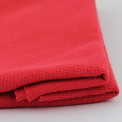 Тканина для вишивання ТПК-190-1 3/30 Онікс (домоткане полотно №30), червона, 48% бавовна, 52% п/е, ширина 1,5м