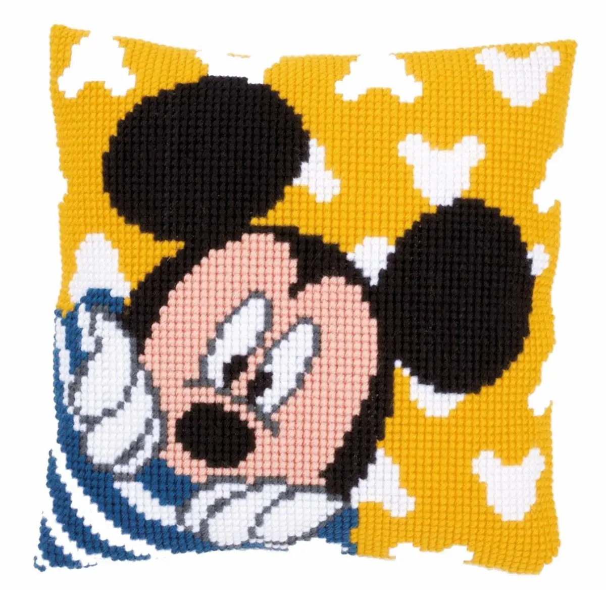PN-0167235 Набір для вишивання хрестом (подушка) Vervaco Disney Mickey Peek-a-boo