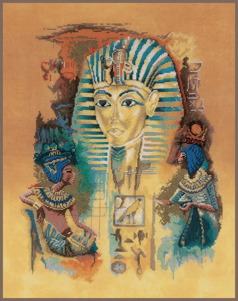 PN-0008006 Набір для вишивки хрестом LanArte Tutankhamun Тутанхамон
