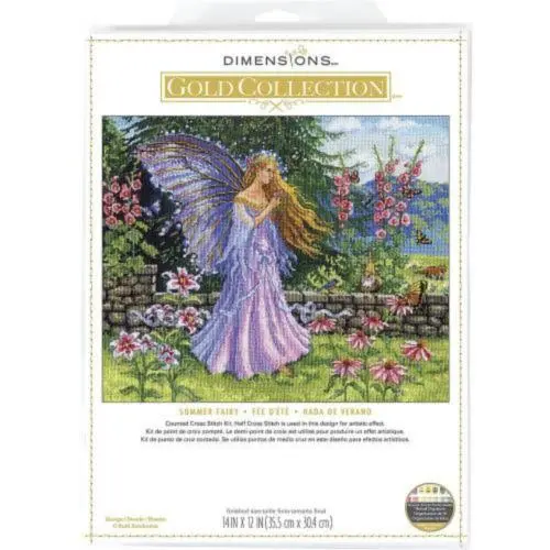 70-35410 Набір для вишивання хрестом Summer Fairy Літня фея Gold Collection Dimensions