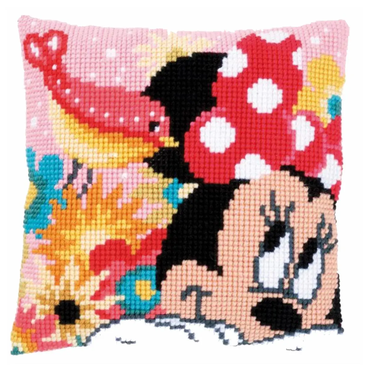 PN-0167644 Набір для вишивання хрестом (подушка) Vervaco Disney Minnie Pst, Ive a Secret