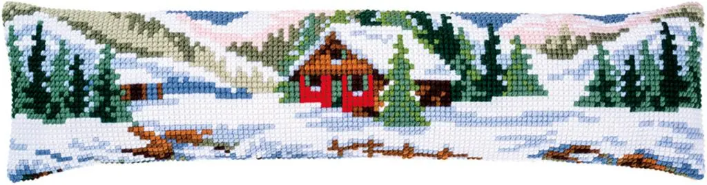 PN-0188593 Набір для вишивання хрестом (подушка) Vervaco Winter Scenery Зимовий пейзаж