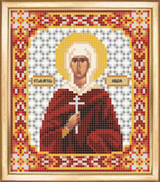 СБІ-057 Схема для вишивання бісером Іменна ікона свята мучениця Лідія