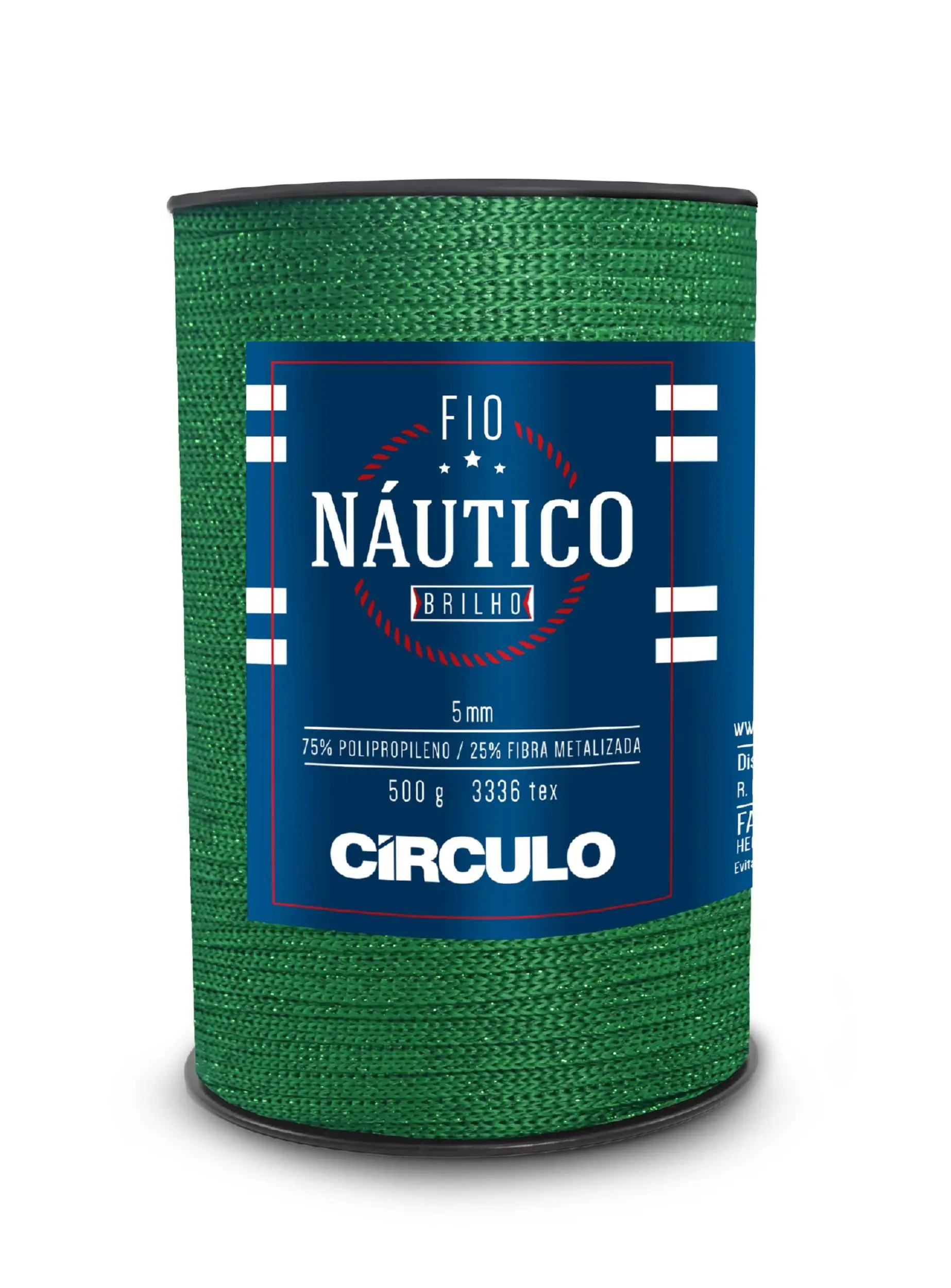 5350 FIO NAUTICO BRILHO (75% поліпропілен і 25% метал. фібра, 500гр. 150м. 1шт)