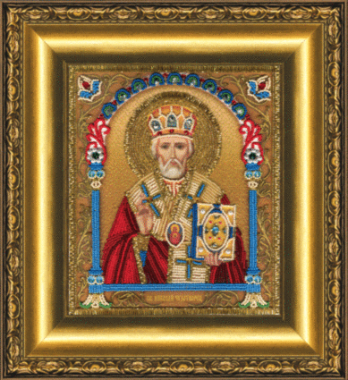 Набір для вишивання бісером Чарівна Мить Б-1230 Ікона святителя Миколи Чудотворця