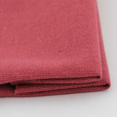 Тканина для вишивання ТПК-190-1 2/56 Онікс (домоткане полотно №30), темно-червона, 48% бавовна, 52% п/е, ширина 1,5м.