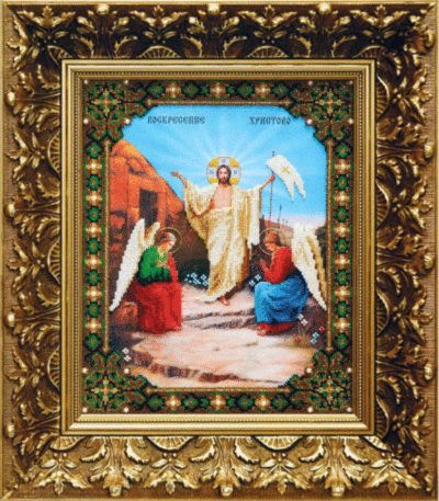 Набір для вишивання бісером Чарівна Мить Б-1057 Ікона Воскресіння Христове