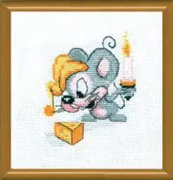 Набір для вишивання хрестиком Чарівна Мить №310 Мишача радість
