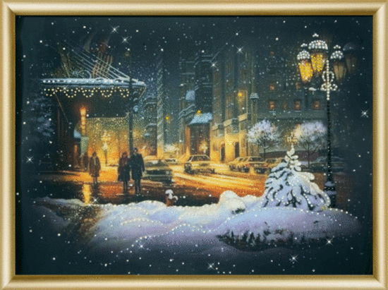 Набір картина стразами Чарівна Мить КС-156 Вогні зимового міста