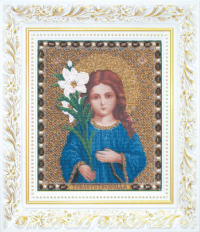 Набір для вишивання бісером Чарівна Мить Б-1061 Ікона Божої Матері Трилетствуща