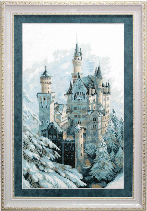 Набір для вишивання хрестиком Чарівна Мить М-98 (А-151) Замок зимовий