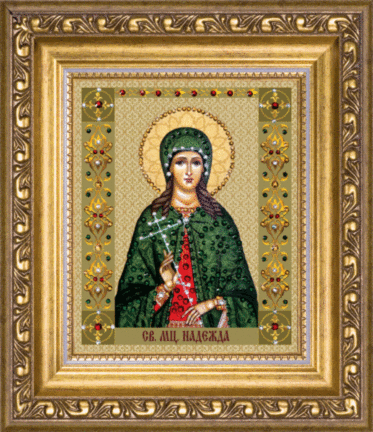 Набір картина стразами Чарівна Мить КС-122 Ікона святої мучениці Надії