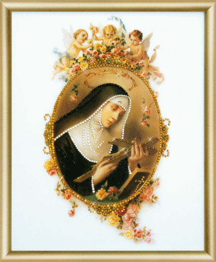 Набір картина стразами Чарівна Мить КС-136 Ікона Святої Рити Кашийської