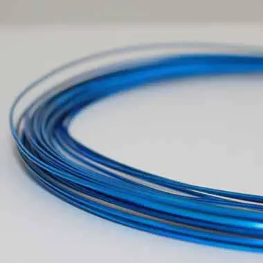 7708 Дріт художній алюмінієвий круглий, діаметр 5мм, колір №15 синій