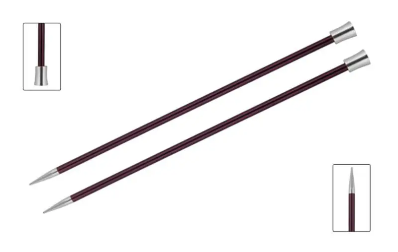 47249 Спиці прямі Zing KnitPro, 25 см, 12.00 мм
