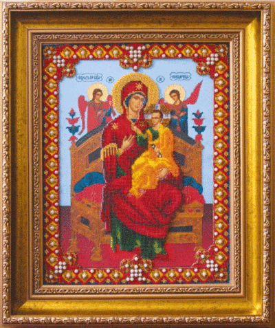 Набір для вишивання бісером Чарівна Мить Б-1107 Ікона Божої Матері Всецариця