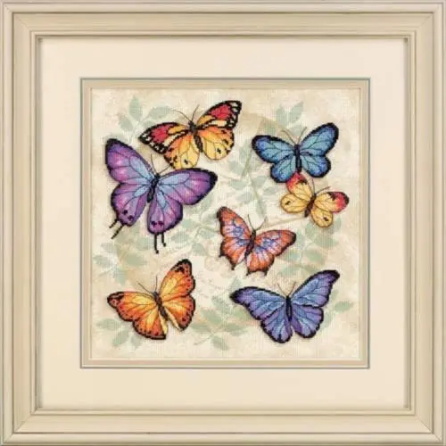 35145 Набір для вишивання хрестом DIMENSIONS Butterfly Profusion Безліч метеликів