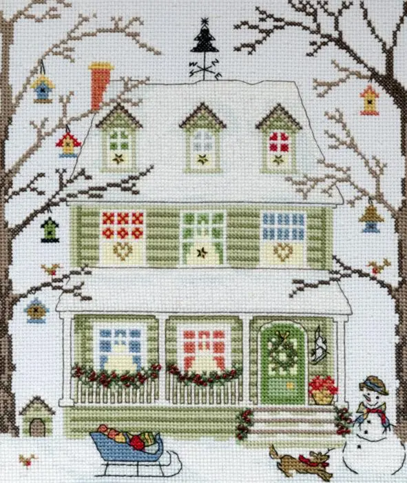 XSS4 Набір для вишивання хрестом New England Homes: Winter Будинки Нової Англії: Зима