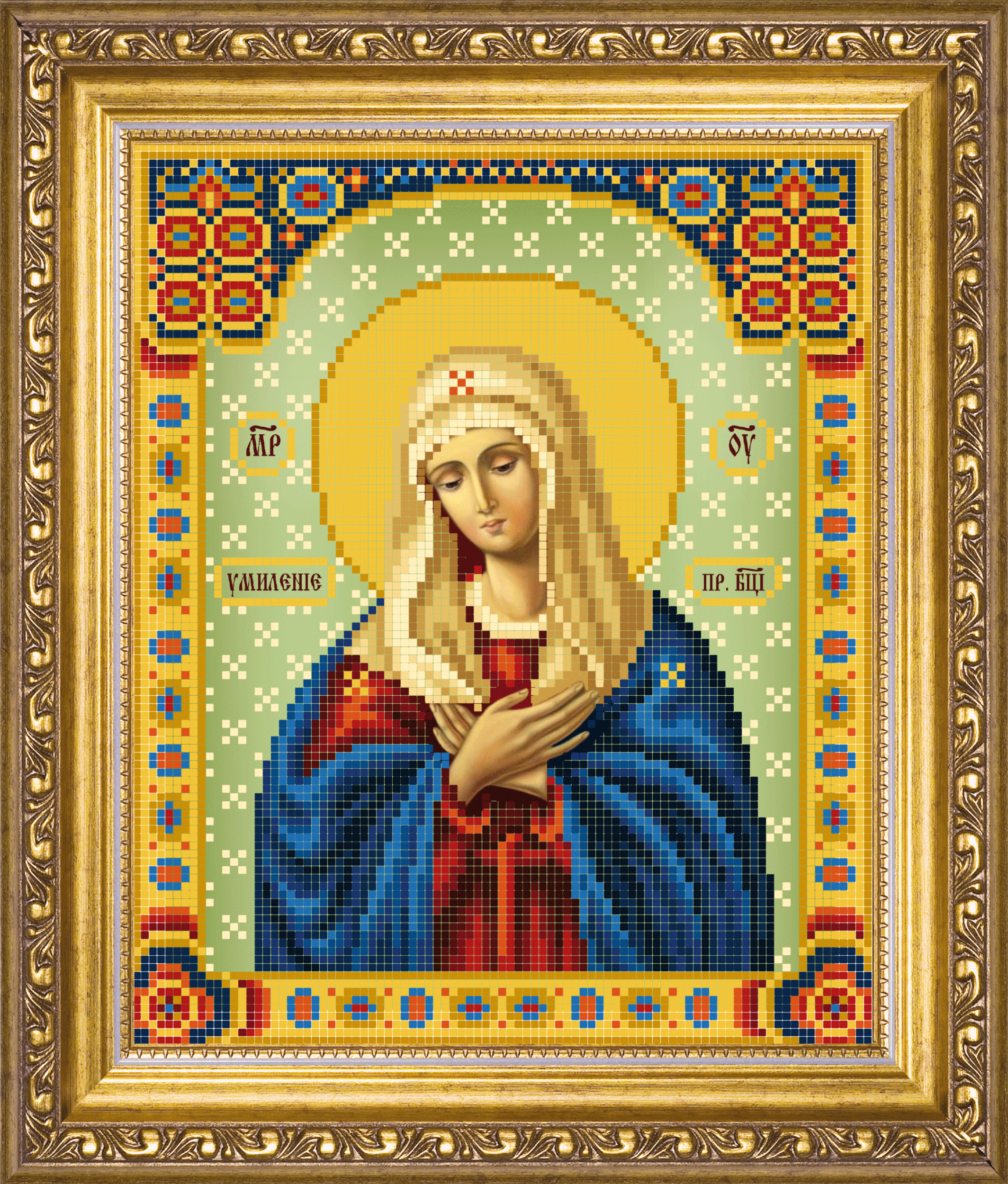 СБІ-1011 Схема для вишивання бісером Ікона Божої Матері Розчулення