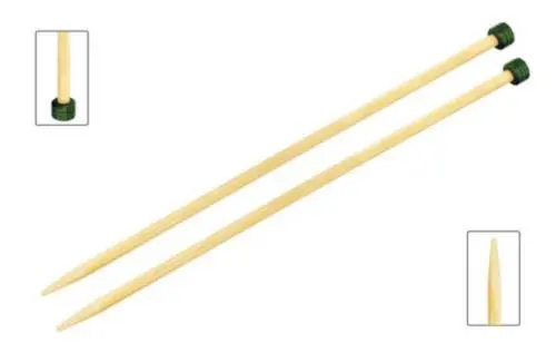 22447 Спиці прямі Bamboo KnitPro, 33 см, 10.00 мм
