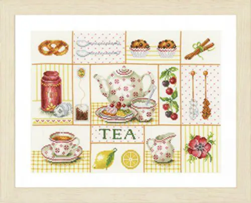 PN-0163387 Набір для вишивки хрестом LanArte Tea Party Чаювання