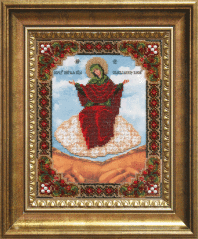 Набір для вишивання бісером Чарівна Мить Б-1105 Ікона Божої Матері Спорительниця Хлібів