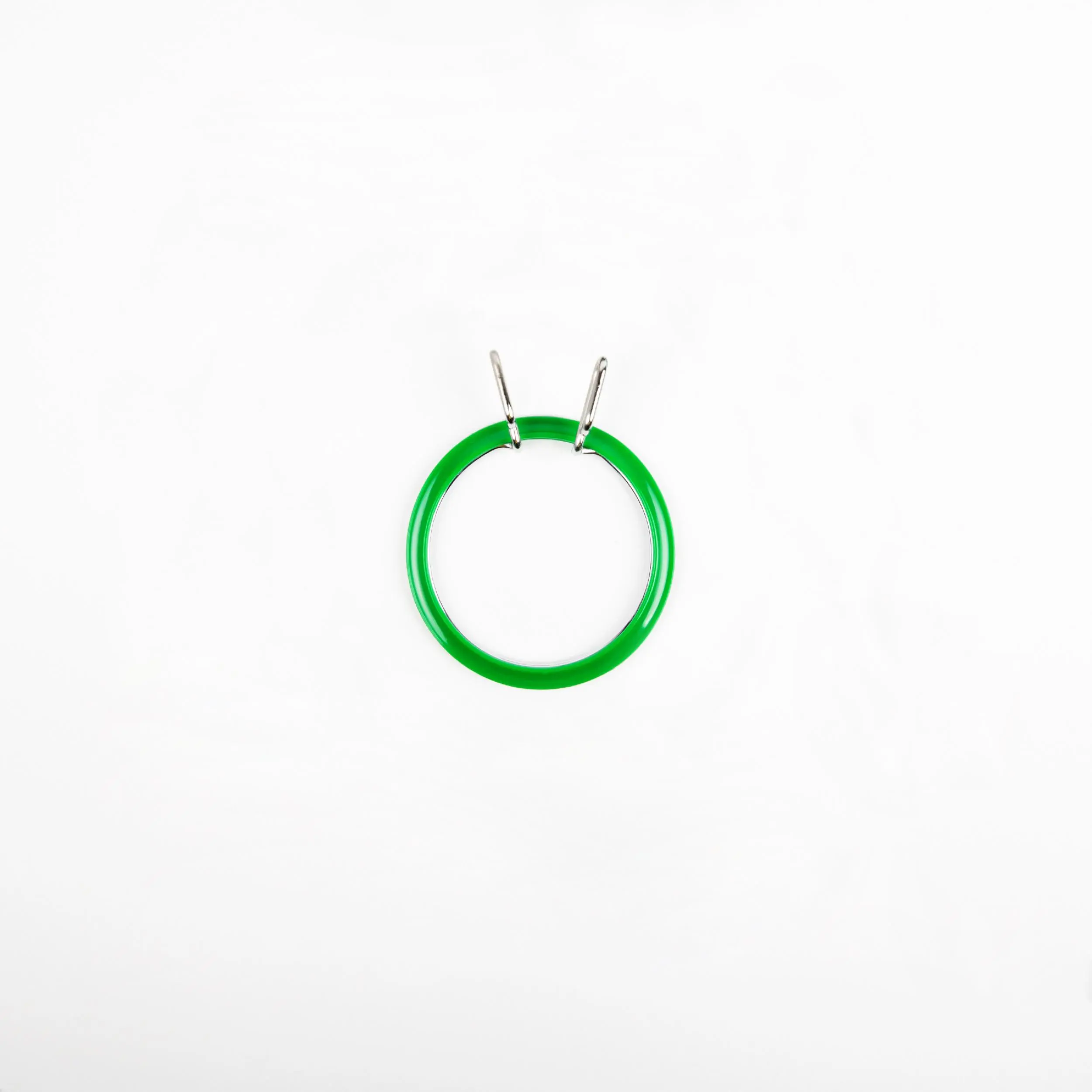 160-3/зелені Пяльці Nurge пружинні для вишивання та штопки, висота обідка 2,6мм, діаметр 58мм