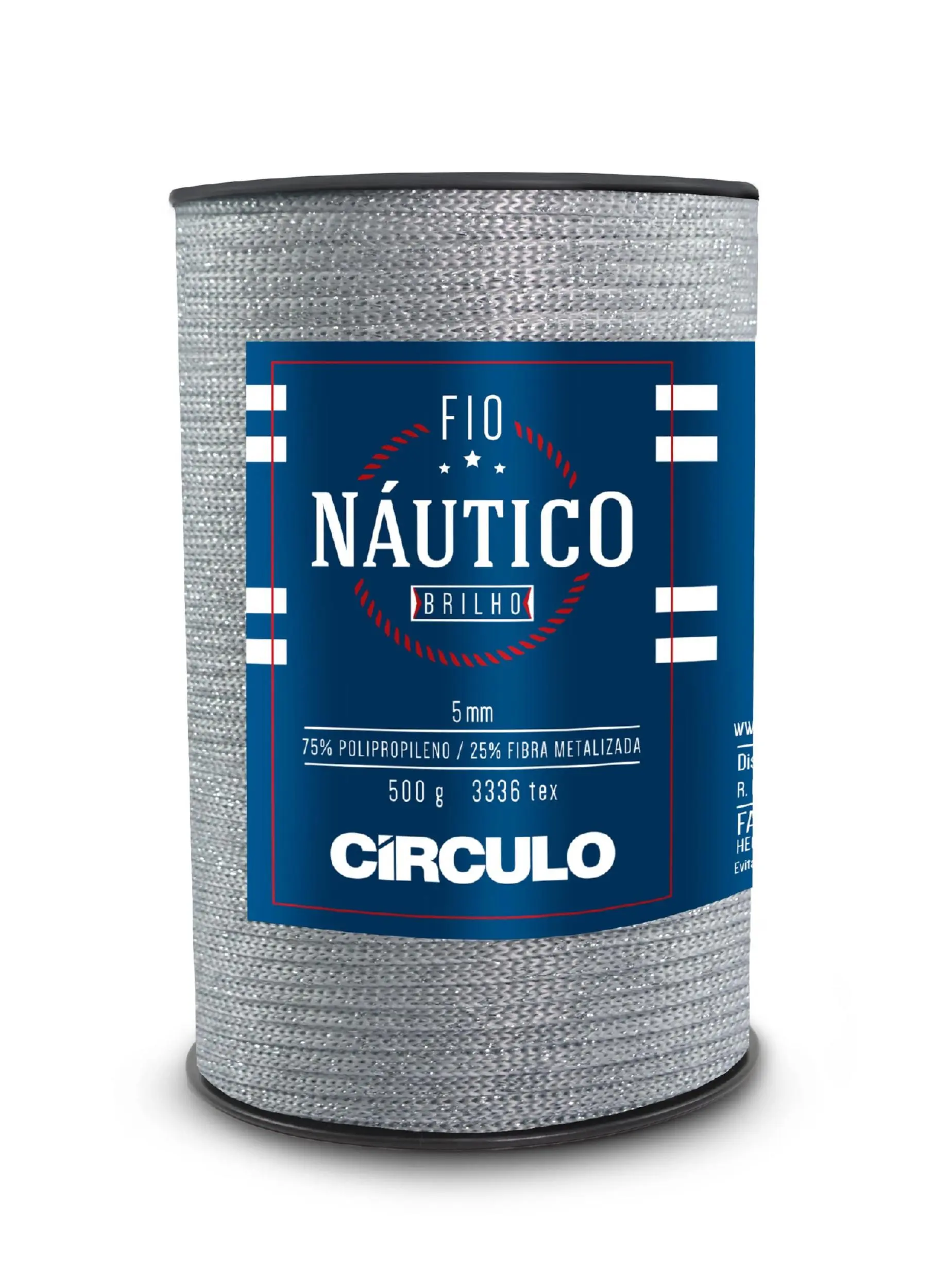 8261 FIO NAUTICO BRILHO (75% поліпропілен і 25% метал. фібра, 500гр. 150м. 1шт)