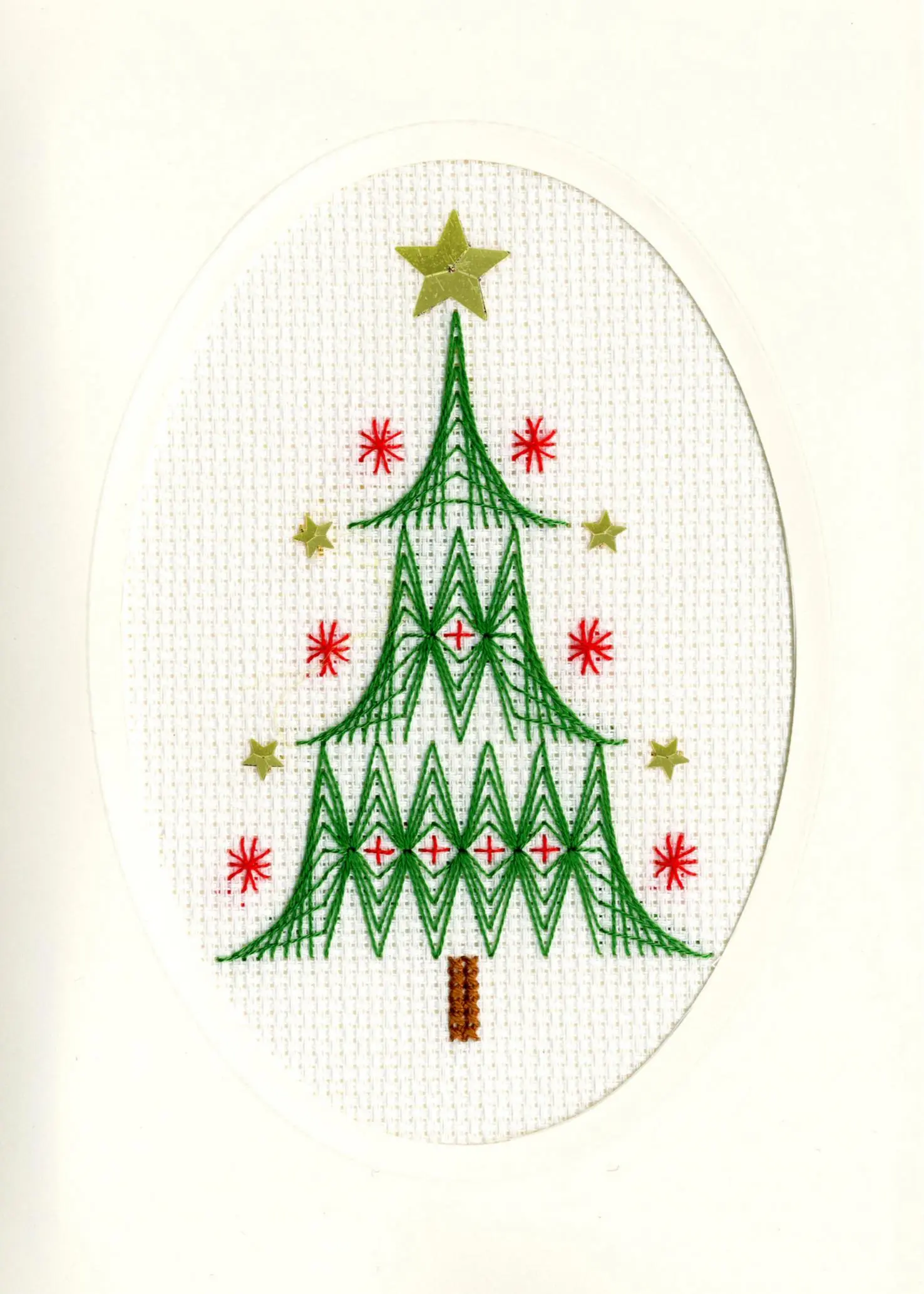 XMAS24 Набір для вишивання хрестом (різдвяна листівка) Christmas Tree Різдвяна ялинка Bothy Threads