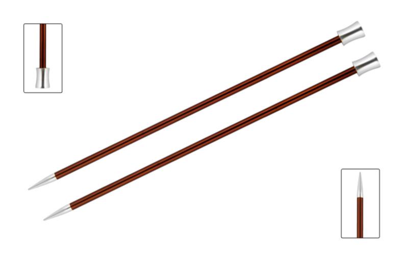 47332 Спиці прямі Zing KnitPro, 40 см, 5.50 мм