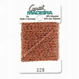  228/9724 Декоративна металізована тасьма Carat Madeira 4 мм*5м
